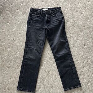 MOTHER Black Ankle & Cropped Jeans